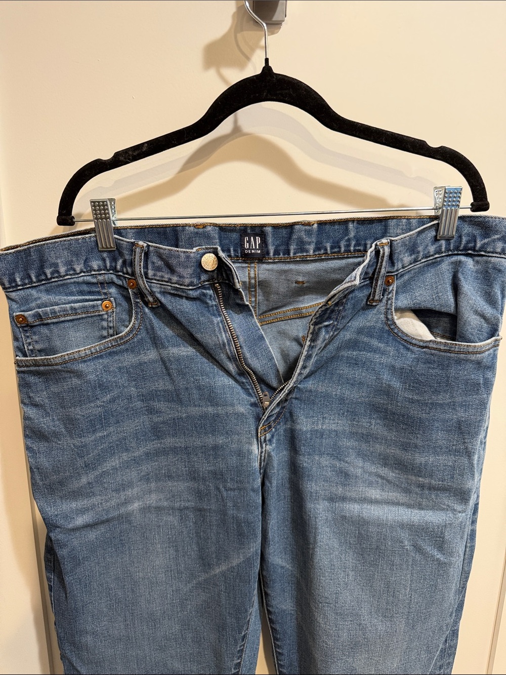 GAP Men’s Blue Denim Jeans - Classic Slim Fit 36x32